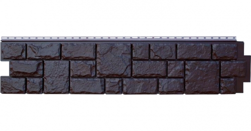 Фасадная панель Grand Line ЯФАСАД Екатерининский камень (Уголь), 1,40м