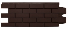 Фасадная панель GRAND LINE Клинкерный кирпич (Коричневый), 1,10м