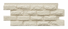Фасадная панель GRAND LINE Колотый камень (Молочный), 1,13м