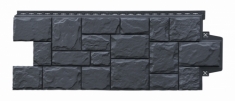 Фасадная панель GRAND LINE Крупный камень (Графит), 1,10м